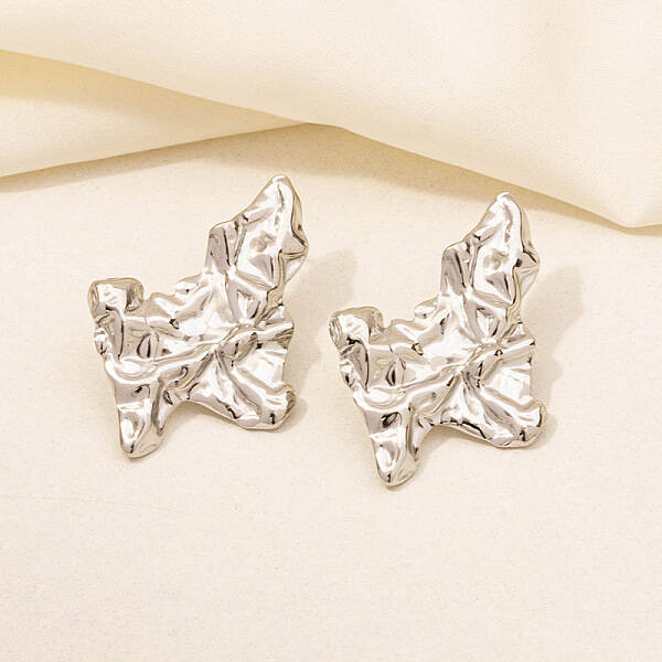 Geometric Irregular Earrings Stainless Steel 18k Studs Jewelry Accessories