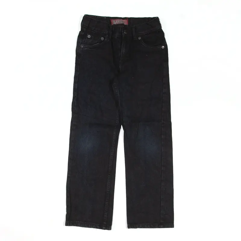 LEVI'S 514 Jeans Black Denim Slim Straight Boys W21 L21