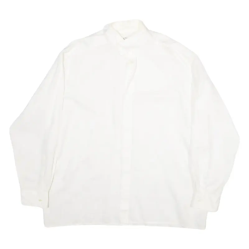 ETERNA GALA Womens Shirt Top White Long Sleeve Floral XL