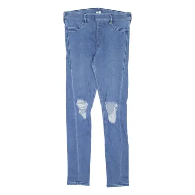 TRUE RELIGION Distressed Girls Jeans Blue Slim Skinny W28 L27
