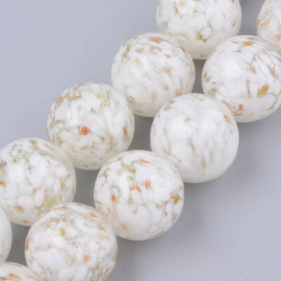 Handmade Gold Sand Lampwork Beads