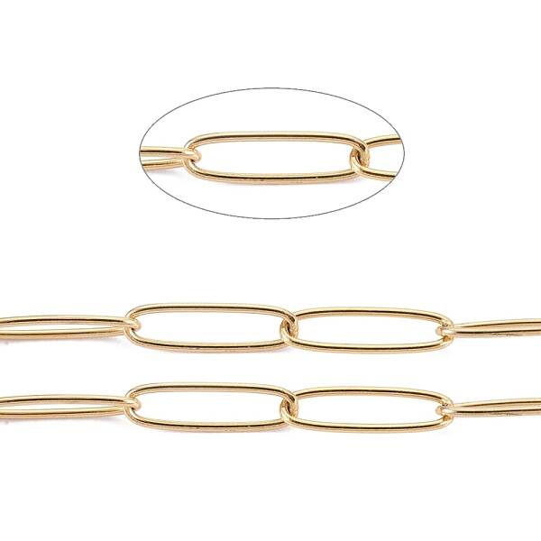 Ion Plating(IP) 304 Stainless Steel Paperclip Chains