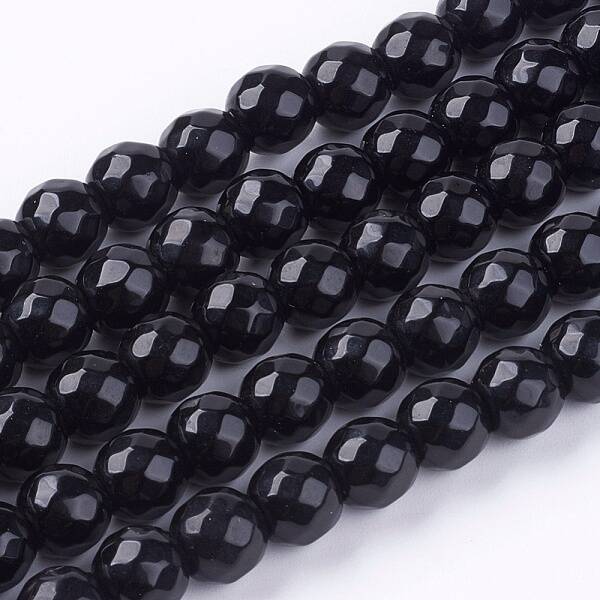 Natural White Jade Bead Strands