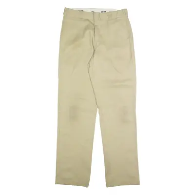 DICKIES Chino Mens Trousers Beige Regular Straight W34 L32