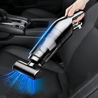 Portable Wireless Car Vacuum Cleaner, USB Charging Car Vacuum Cleaner with Long Hose & Brush & Flat Straw & Floor Brush & Fil...