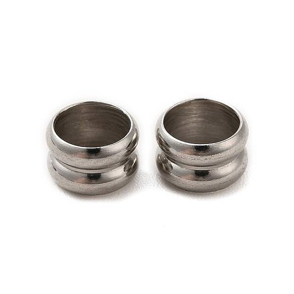 Non-Tarnish 201 Stainless Steel European Beads