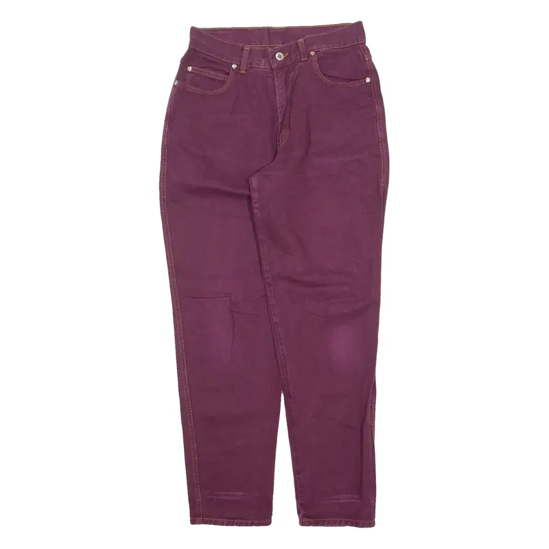 RED PIPE Womens Jeans Maroon Relaxed Tapered 90s W28 L30