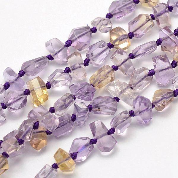 Natural Ametrine Beads Strands