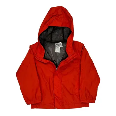 Age 4 The North Face Windbreaker - Small Orange Nylon | Size: small