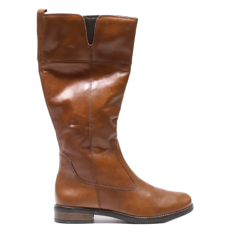 TAMARIS High Boots Brown Leather Womens UK 4