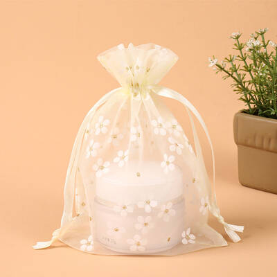 Rectangle Organza Drawstring Bags