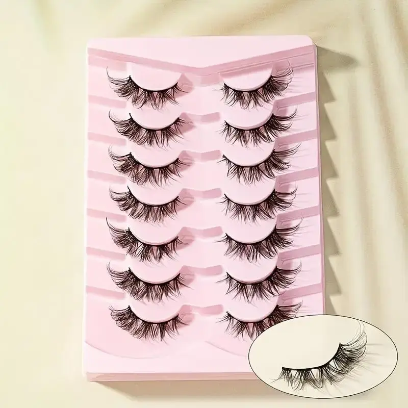 Wispy Style Makeup False Eyelashes for Women, Fake Clusters Lashes Strips Lashes for Eyelash Extension, Eyelash Extensions Ki...