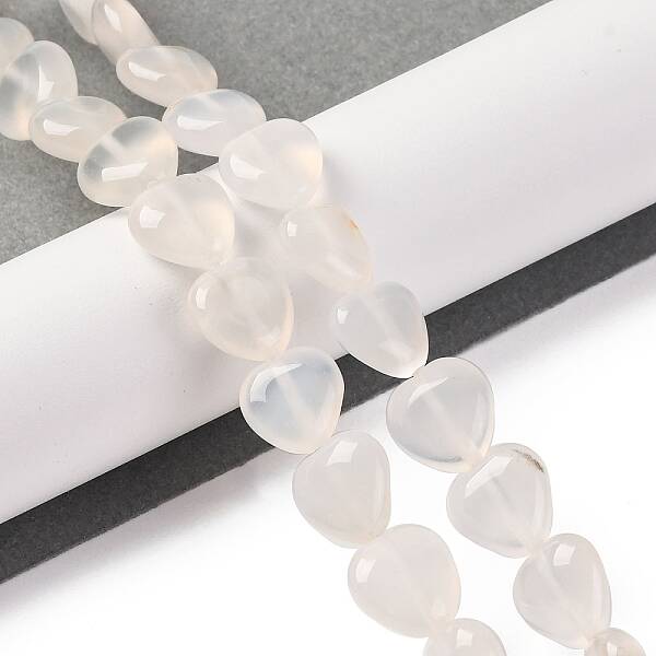 Natural White Agate Beads Strands