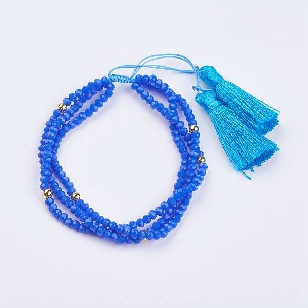 Glass Multi-strand Bracelets