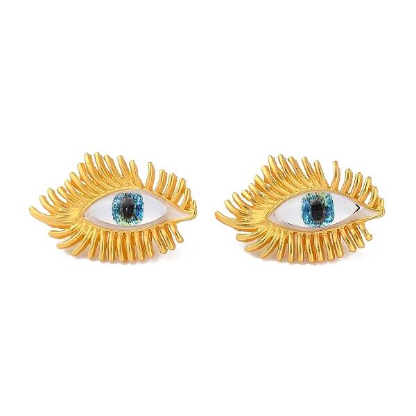 Plastic Eyes Stud Earrings