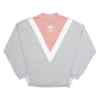 ADIDAS Womens Sweatshirt Grey UK 10