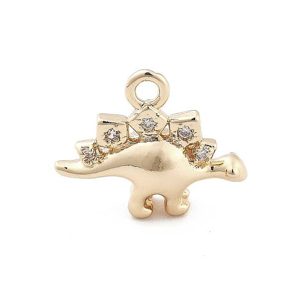 Brass Micro Pave Cubic Zirconia Pendants