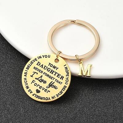 Valentine's Day Brass & 201 Stainless Steel Keychain