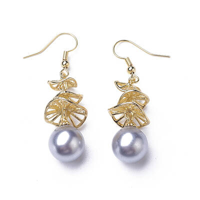 Synthetic Shell Pearl Dangle Earrings