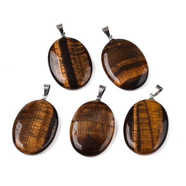 Natural Tiger Eye Pendants