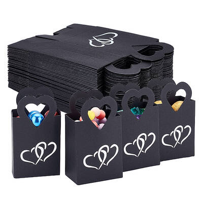 Silver Stamping Heart Packaging Handbag Holder