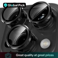 Tempered Glass Camera Lens Protector, Full Coverage Lens Protector, Phone Accessories Compatible with iPhone 16 Pro Max 14 Pl...