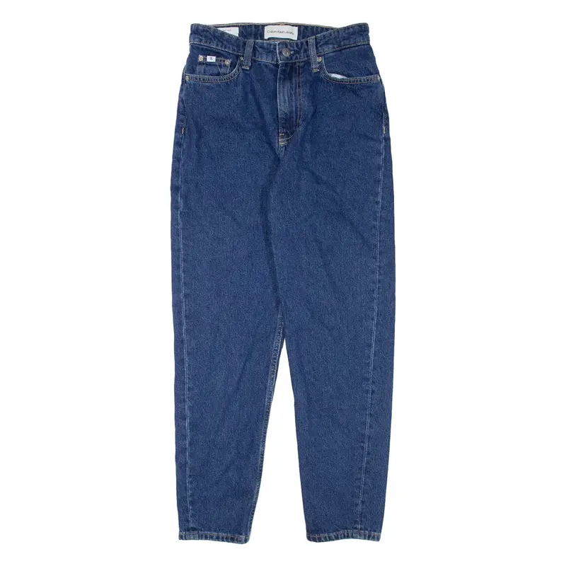 CALVIN KLEIN JEANS Womens Jeans Blue Regular Mom W26 L27