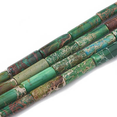 Synthetic Imperial Jasper Beads Strands