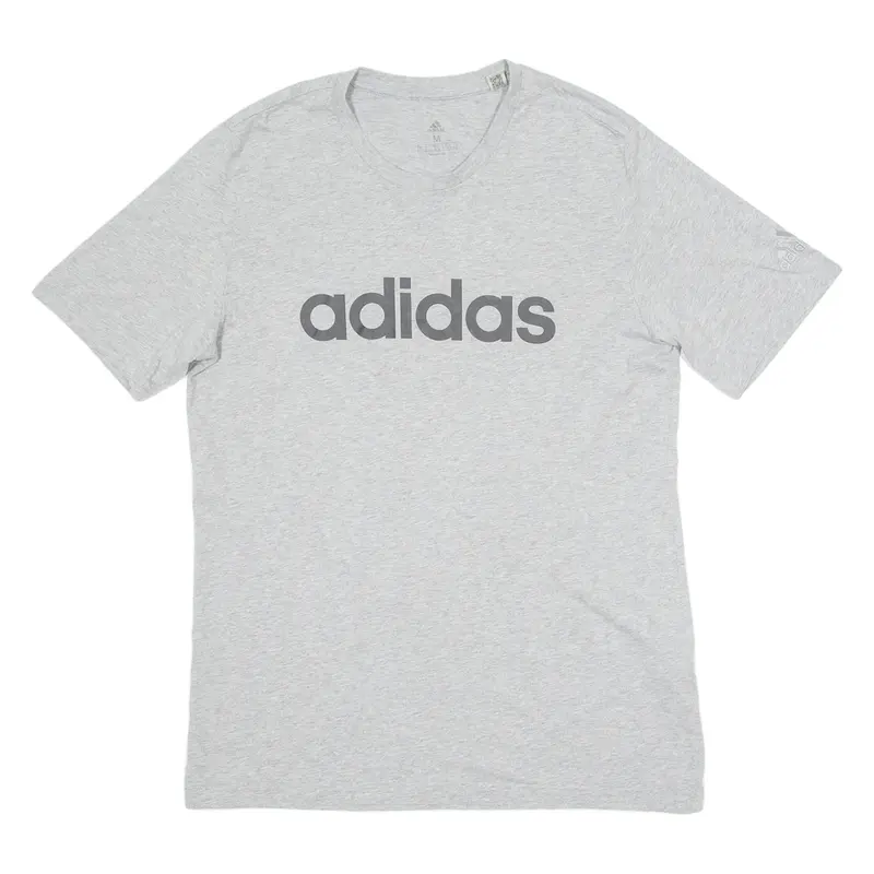 ADIDAS Mens T-Shirt Grey Crew Neck M