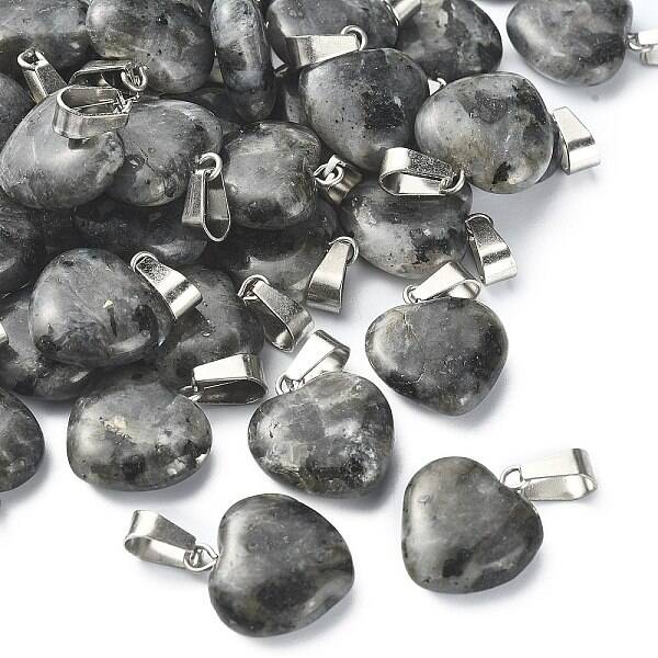 Natural Larvikite Pendants