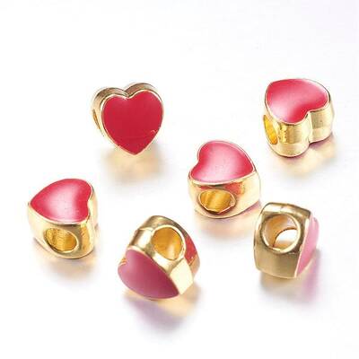 Enamel Style Alloy European Beads