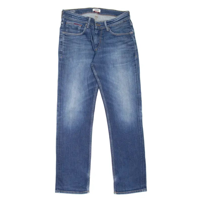 TOMMY JEANS Ryan Mens Jeans Blue Regular Straight Stone Wash W30 L32