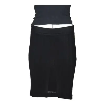 Moschino Mini Skirt - 32W UK 12 Black Cotton Blend