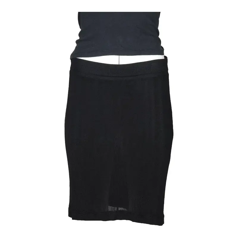 Moschino Mini Skirt - 32W UK 12 Black Cotton Blend