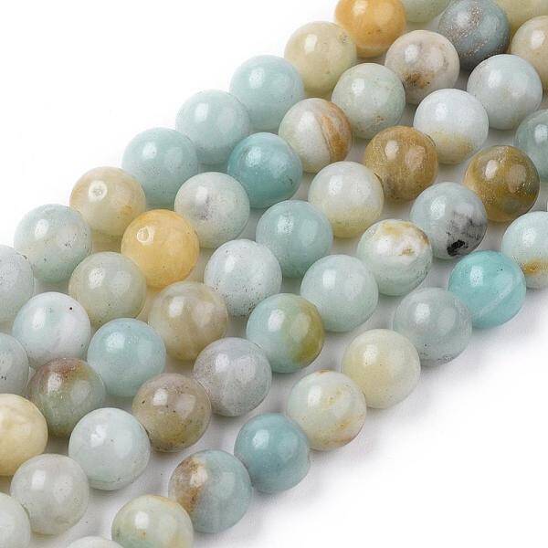 Natural Flower Amazonite Beads Strands