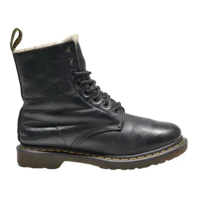 DR MARTENS Serena Lace-Up Boots Black Leather Womens UK 7
