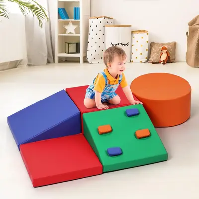 Garvee Foam Climbing Blocks for Toddlers and Preschoolers - Soft Climbing Indoor Set - Active Play Set for Climbing, Crawling...