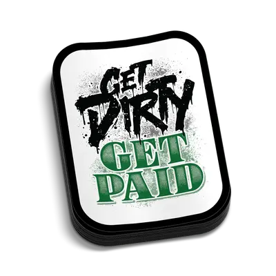 Get Dirty Hard Hat Decal