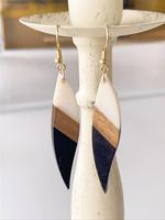 Wooden Decor Hand Made Dangle Earrings (1 Pair), Fashionable Drop Earrings for Women, Casual Jewelry for Party, Daily Clothin...