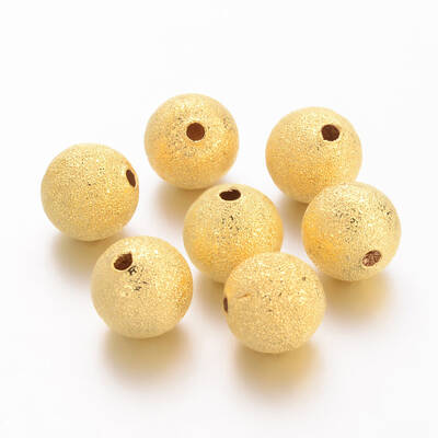 Brass Textured Beads