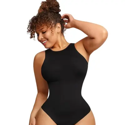 Soo slick Bodysuit for Women Tummy Control - Shapewear Racerback Top Clothing Seamless Body Sculpting Shaper High Neck Womens...