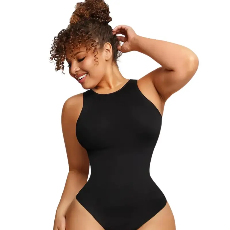Soo slick Bodysuit for Women Tummy Control - Shapewear Racerback Top Clothing Seamless Body Sculpting Shaper High Neck Womens...