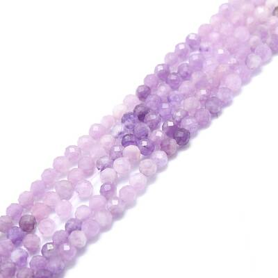 Natural Lepidolite/Purple Mica Stone Beads Strands