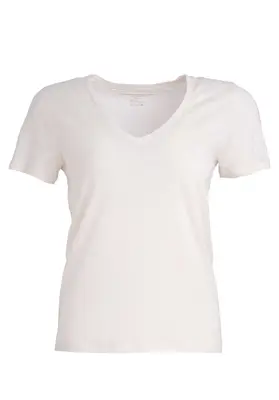 T-shirt V Neck Short M011-fts265 White | Color: WHITE | Size: 3-L