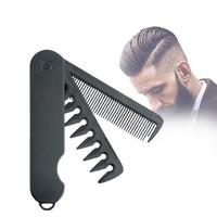 Double Tooth Folding Comb, Portable Hairdressing Comb, Hair Dye Comb Premium Hair Brush Hair Styling Accessories for Men & Wo...