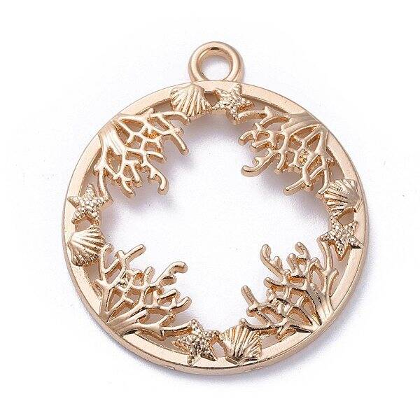 Zinc Alloy Open Back Bezel Pendants