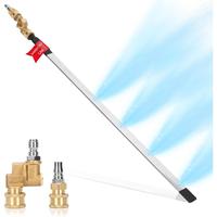 24'' Portable Radiator Cleaning Wand, 4500 PSI Radiator Flush and Cleaner Tool, Quick Cleaning, Two 1/4'' Quick Coupler, Radi...