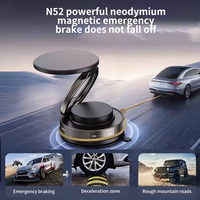 Magnetic Car Phone Holder Compatible with Magsafe, 360 Rotatable Vacuum Suction Cup Car Mount Dashboard, Magnet Cell Phone Ho...