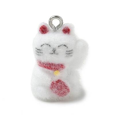 Flocking Resin Pendants