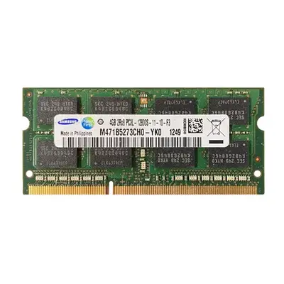 Samsung M471B5273CH0-YKO | 4GB DDR3-1333MHz PC3-10600 Non-ECC Unbuffered SODIMM CL9 2Rx8 1.5V 204-Pin Memory Module